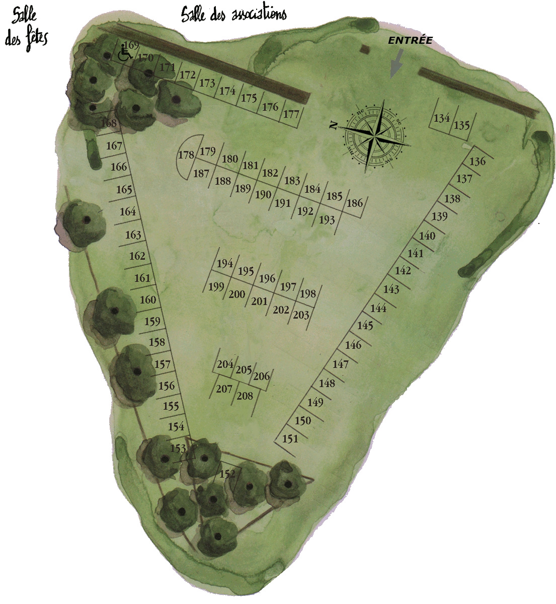 Plan de la place du Pressoir